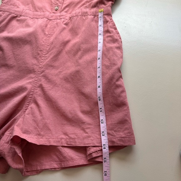 Abercrombie and Fitch Women’s Coral Shorts Romper Size M Cotton Jumpsuit - Picture 7 of 8